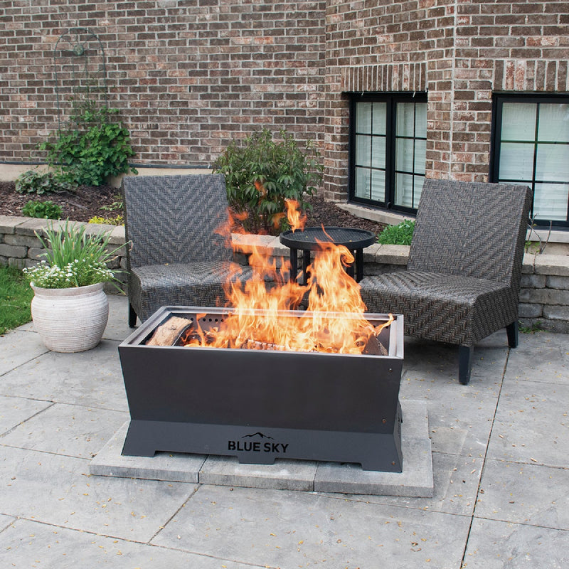 Blue Sky Peak 38 In. Rectangle Wood/Pellet Smokeless Fire Pit