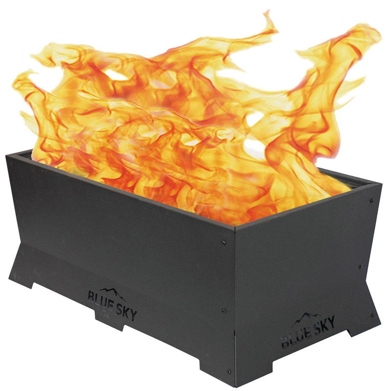 Blue Sky Peak 38 In. Rectangle Wood/Pellet Smokeless Fire Pit