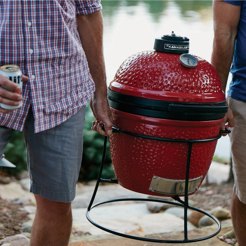 Kamado Joe Jr. 13.5 In. Blaze Red Ceramic Charcoal Grill