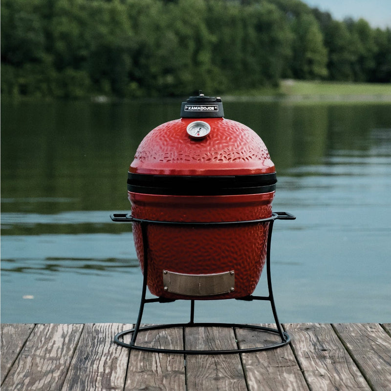 Kamado Joe Jr. 13.5 In. Blaze Red Ceramic Charcoal Grill