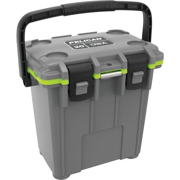 Pelican Elite 20 Qt. Cooler, Dark Gray & Green