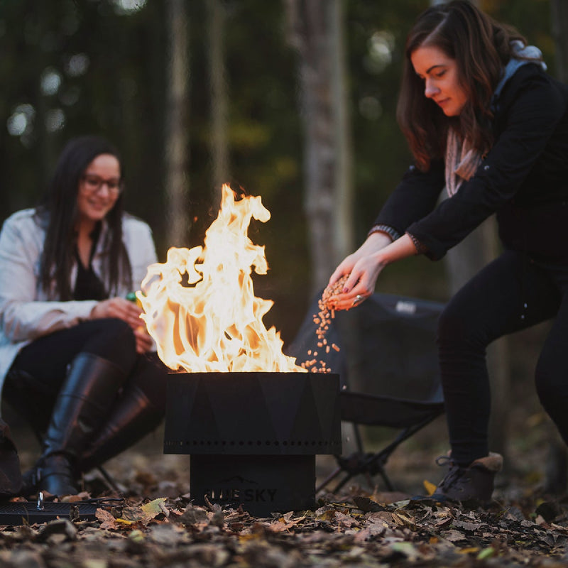 Blue Sky Ridge 15 In. Round Steel Wood/Pellet High Efficiency Smokeless Fire Pit