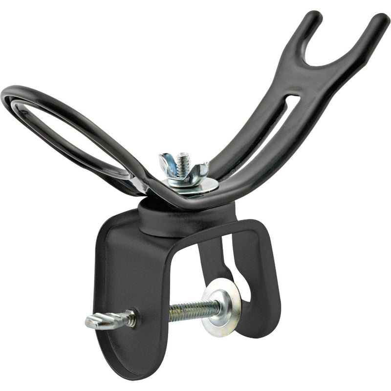 SouthBend Black Metal Clamp-On Boat Fishing Rod Holder