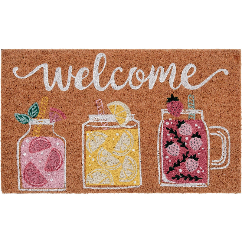 Natco Home 18 In. x 30 In. Coir Outdoor Doormat, Summer Refreshments