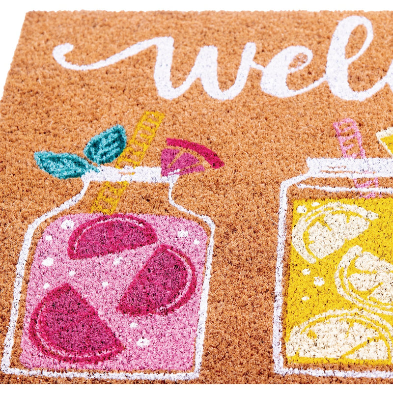 Natco Home 18 In. x 30 In. Coir Outdoor Doormat, Summer Refreshments