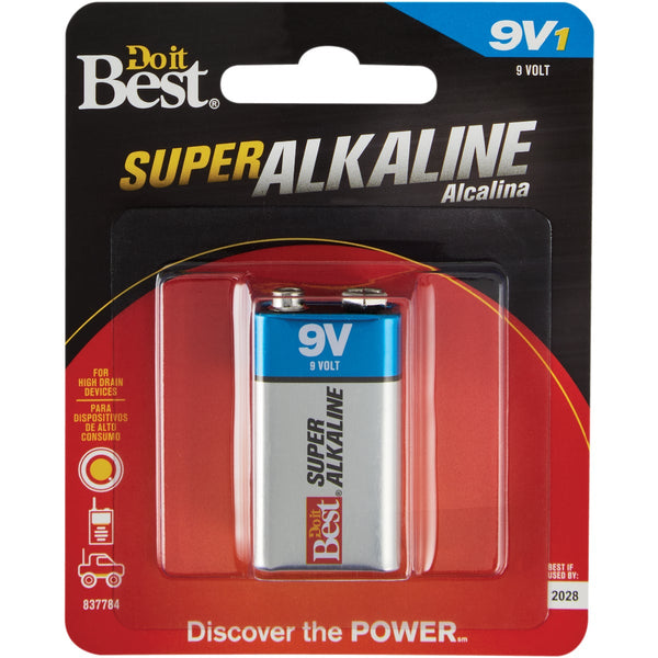 Do it Best 9V Single Pack Alkaline Battery