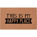 Natco Home 18 In. x 30 In. Coir Outdoor Doormat, Happy Place