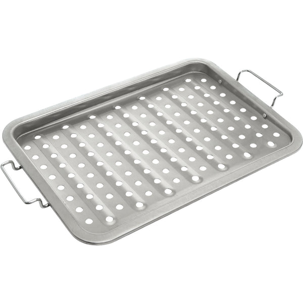 GrillPro 11 In. W. x 16 In. L. Stainless Steel Grill Topper Tray