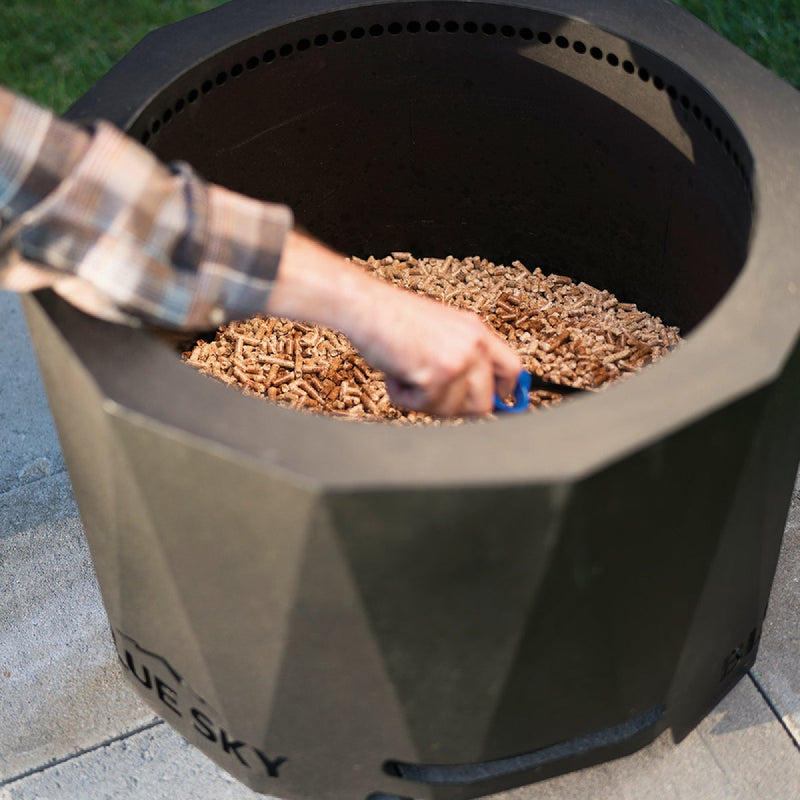 Blue Sky Peak 23 In. Round Steel Wood/Pellet High Efficiency Smokeless Fire Pit