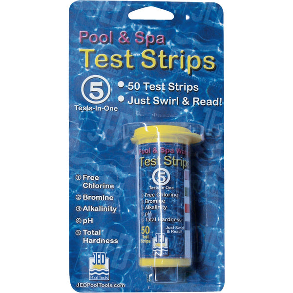 JED Pool and Spa 5 Tests-In-One Strips 50 Ct.