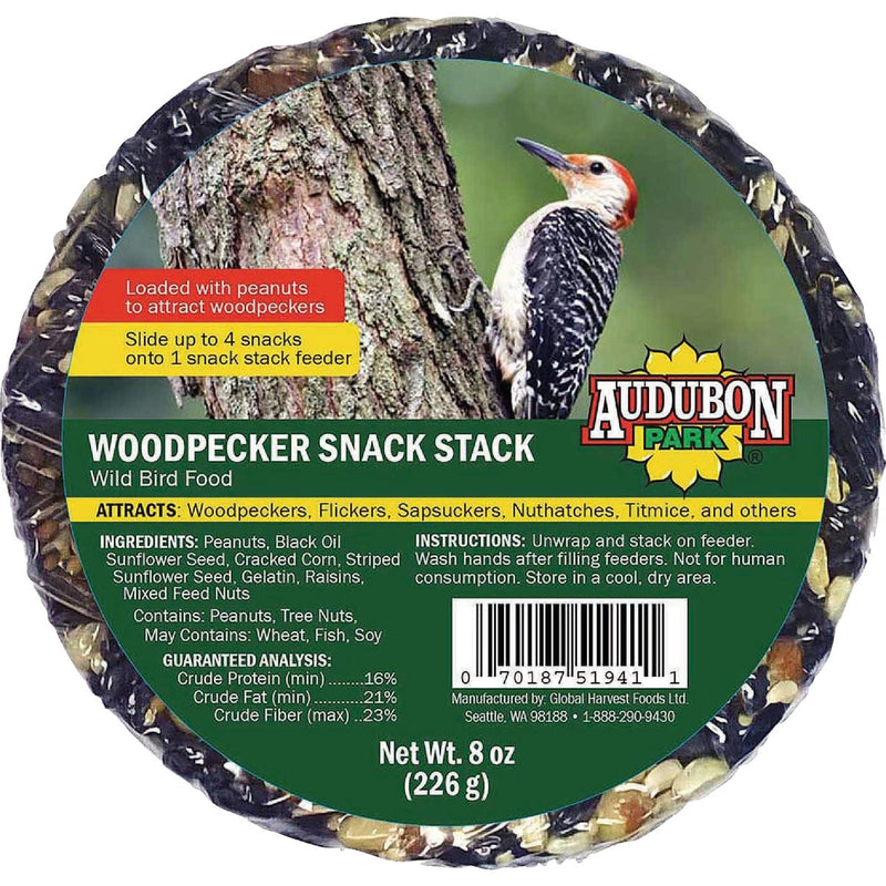 Audubon Park Snack Stack 8 Oz. Woodpecker Bird Seed Cake