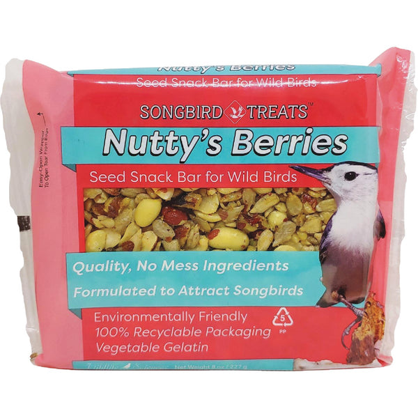 Wildlife Sciences Songbird Treats 1 Lb. Nutty's Berries Seed Snack Bar