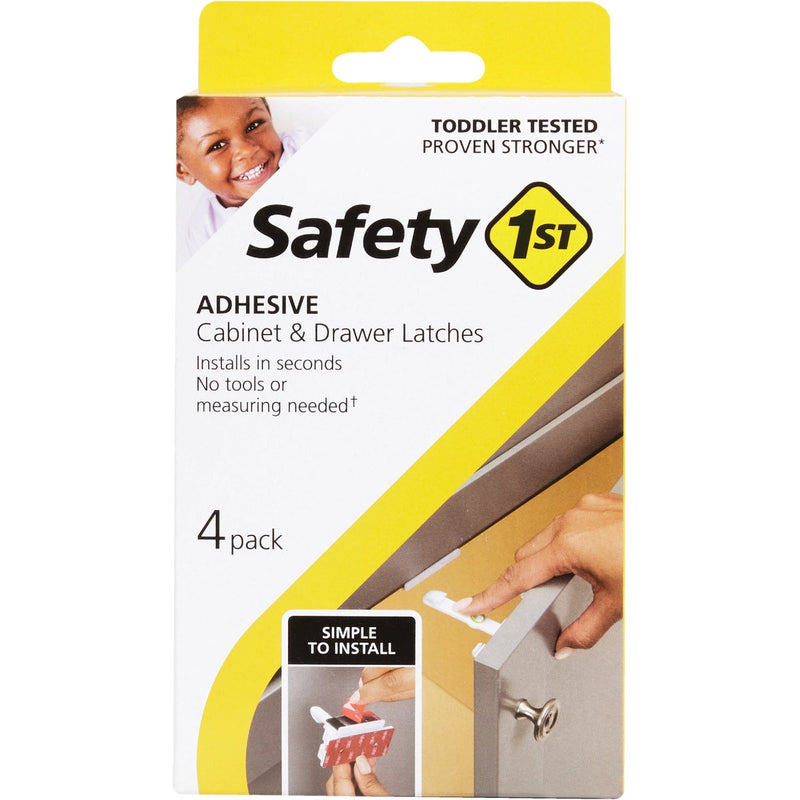 Safety 1st Adhesive Cabinet & Drawer Lock & Latch (4-Pack)
