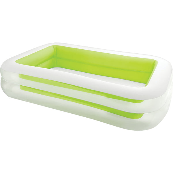Intex 69 In. W. x 103 In. L. x 22 In. D. Green Vinyl Family Inflatable Swimming Pool