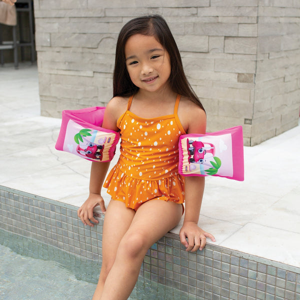 PoolCandy Little Tikes Beach Pink Fabric Arm Floaties