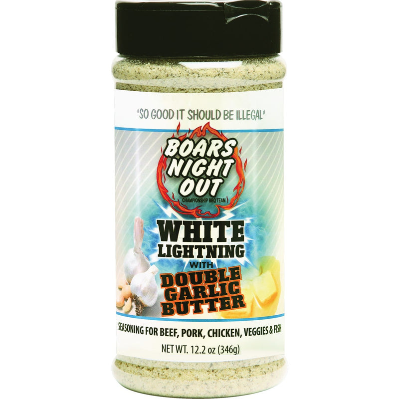 Boars Night Out 12 Oz. White Lightning with Double Garlic Rub