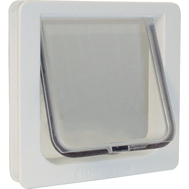 Ideal Pet 6-1/4 In. x 6-1/4 In. Small Plastic White Pet Door