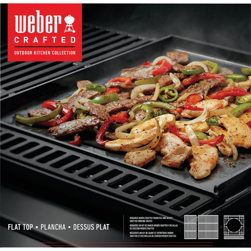 Weber 15.8 In. W. x 16 In. L. Carbon Steel Flat Top Grill Griddle