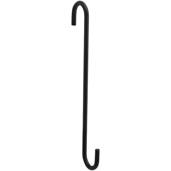 National 2649 8 In. Black Steel Modern Large S-Hook Plant Hanger