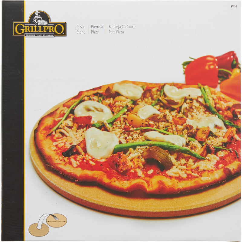 GrillPro 13 In. Ceramic Composite Pizza Stone