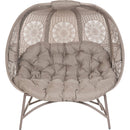 Flowerhouse Cozy Pumpkin 45 In. W. x 56 In. H. x 25 In. D. Sand Loveseat