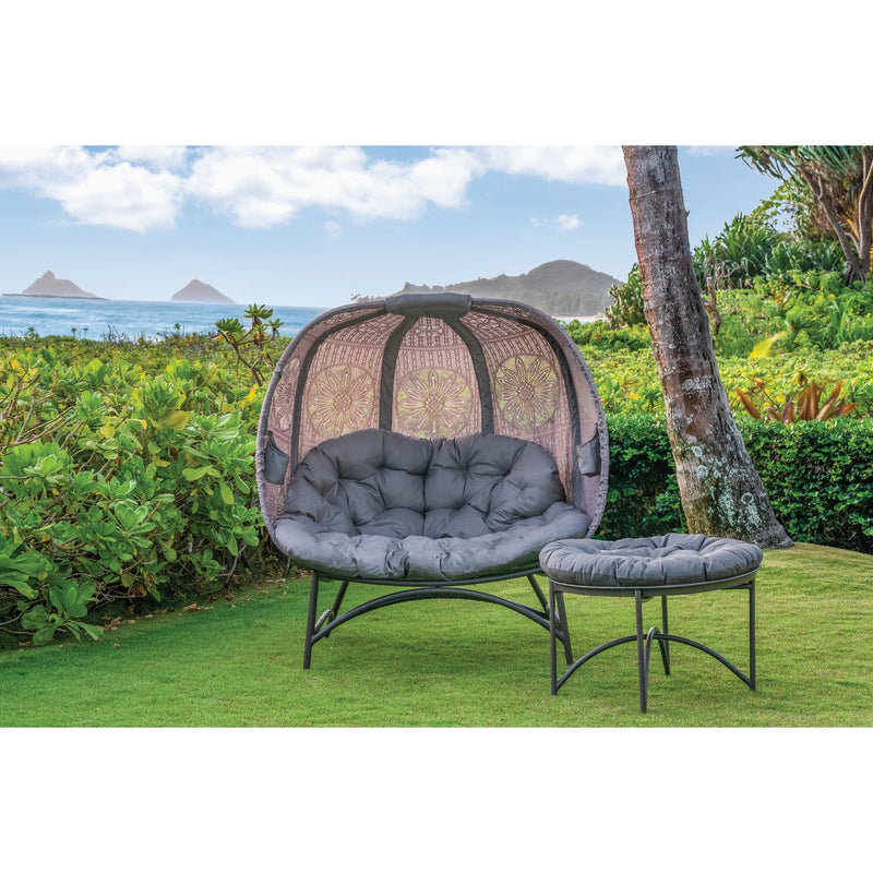 Flowerhouse Cozy Pumpkin 45 In. W. x 56 In. H. x 25 In. D. Sand Loveseat