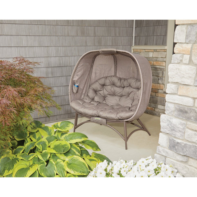 Flowerhouse Cozy Pumpkin 45 In. W. x 56 In. H. x 25 In. D. Sand Loveseat