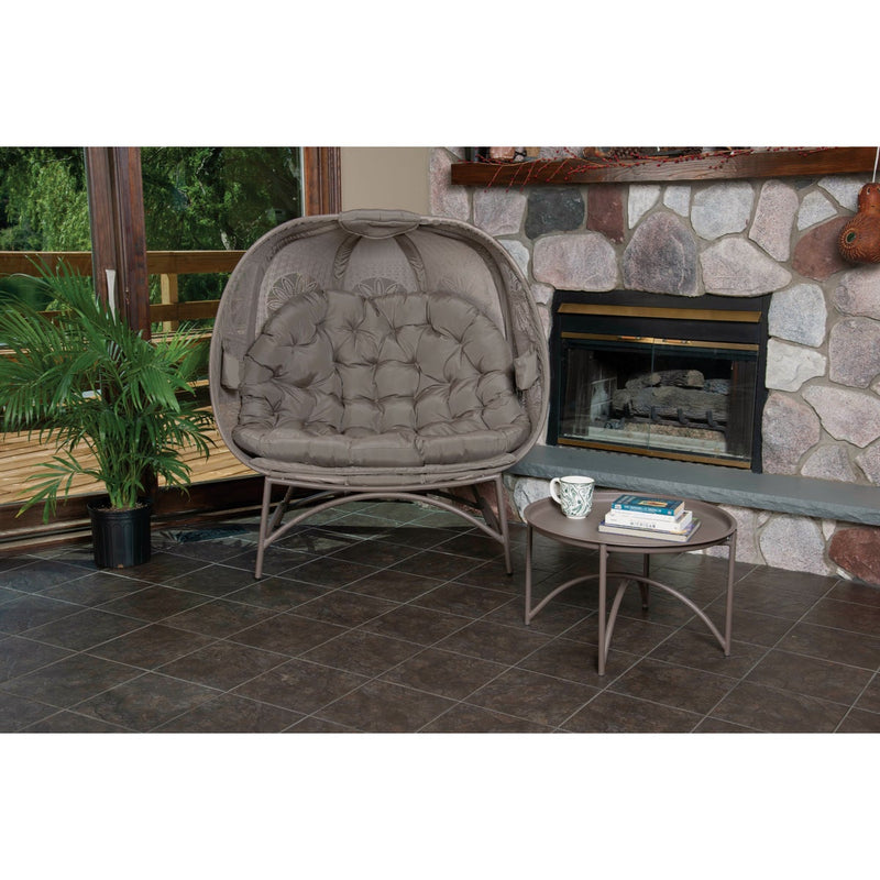 Flowerhouse Cozy Pumpkin 45 In. W. x 56 In. H. x 25 In. D. Sand Loveseat