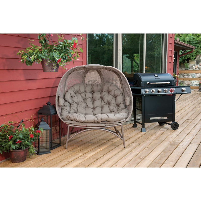 Flowerhouse Cozy Pumpkin 45 In. W. x 56 In. H. x 25 In. D. Sand Loveseat