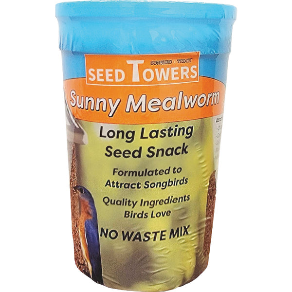 Wildlife Sciences Songbird Treats 2 Lb. Sunny Mealworm Seed Tower