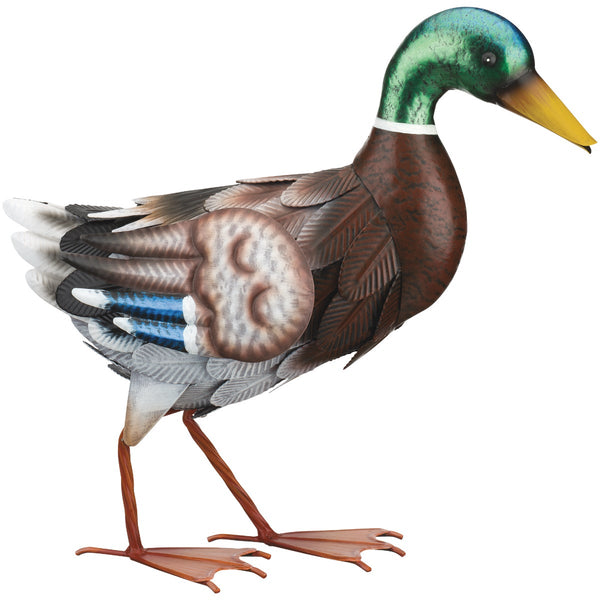 Regal Art & Gift 15.25 In. Metal Walking Mallard Lawn Ornament