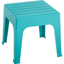 Adams Big Easy Teal 18.9 In. Square Resin Stackable Side Table