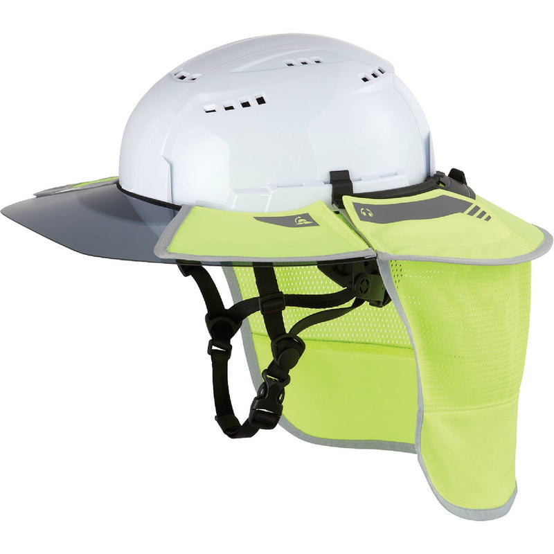 Milwaukee Bolt Hi-Vis Yellow Nylon Hard Hat Sun Visor & Sunshade with 50+UPF UV Protection