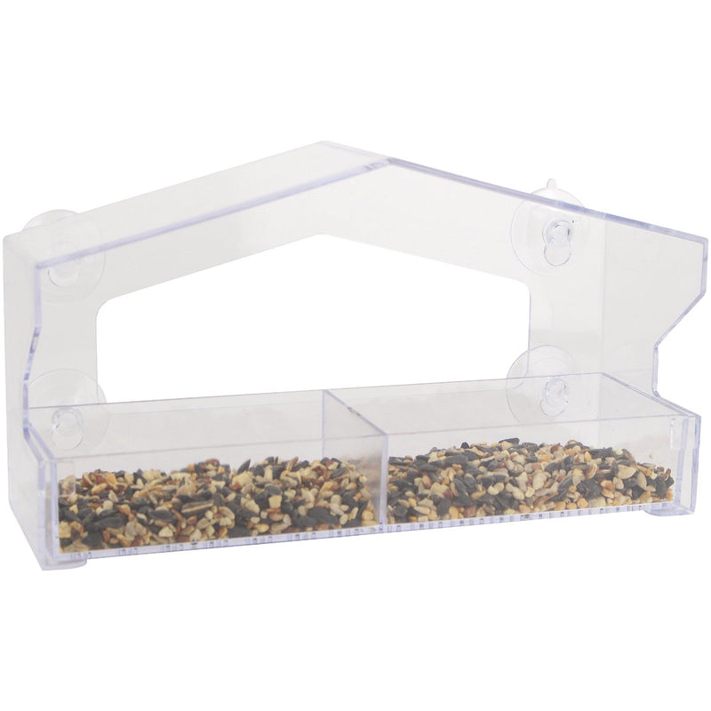 Perky-Pet Clear Plastic Window 1 Lb. Capacity Bird Feeder