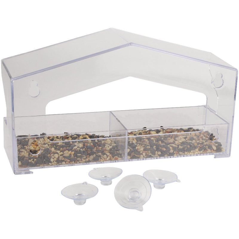 Perky-Pet Clear Plastic Window 1 Lb. Capacity Bird Feeder