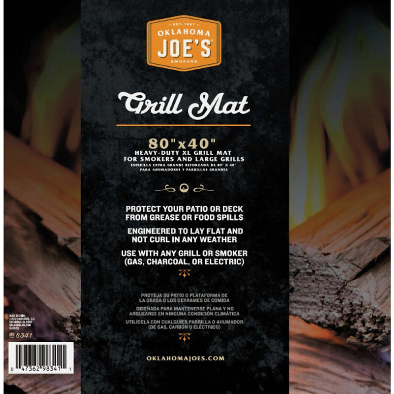 Oklahoma Joe's 40 In. W. x 80 In. L. Black & Orange XL Smoker Mat