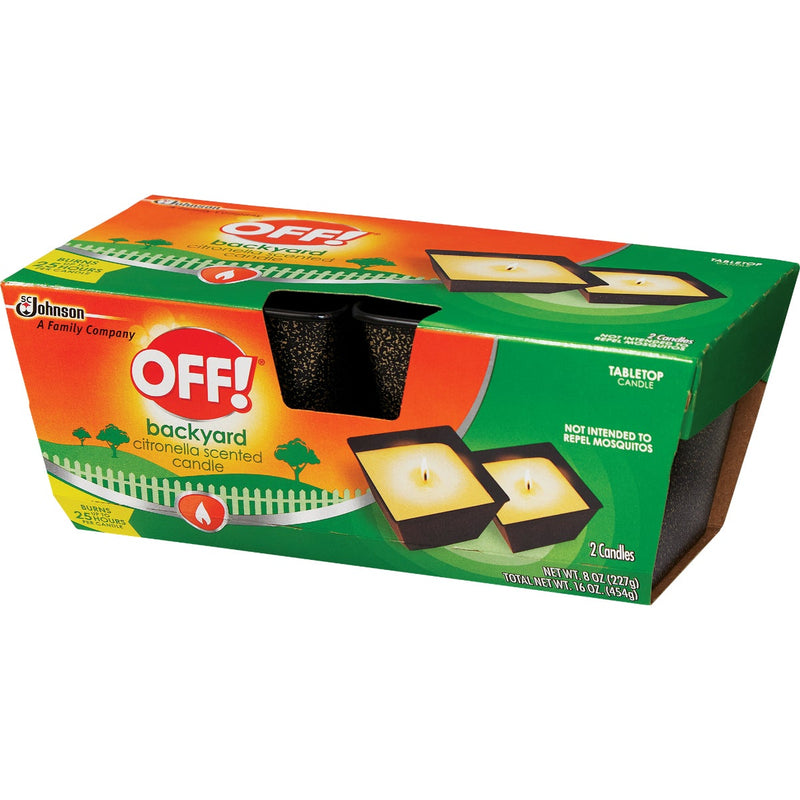 OFF! 8 Oz. 1-Wick Mini Citronella Candle (2-Pack)