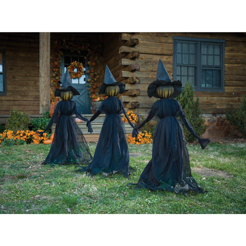 Evergreen 52 In. H. Lighted Witch Garden Stake (Set of 3)