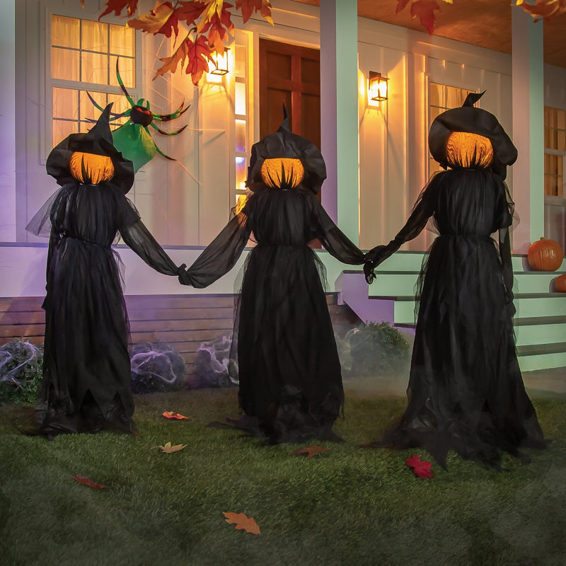 Evergreen 52 In. H. Lighted Witch Garden Stake (Set of 3)