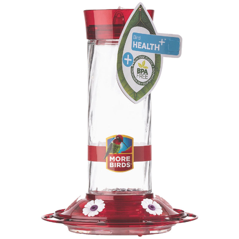 Classic More Birds Bird Health+ 30 Oz. Diamond Hummingbird Feeder