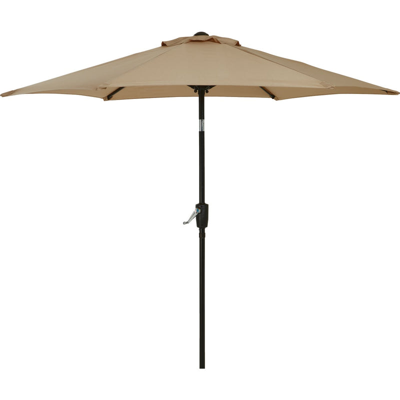 Outdoor Expressions 7.5 Ft. Aluminum Tilt/Crank Tan Patio Umbrella