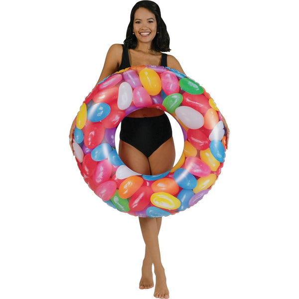 PoolCandy Jellybeans Ride-On Tube Pool Float