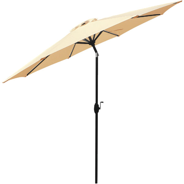 Bond Shade Factory 9 Ft. Aluminum Auto Crank Beige Breeze Patio Umbrella