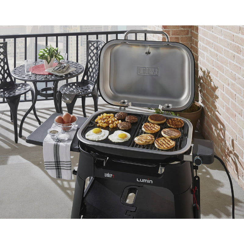 Weber Lumin 2000 18.3 In. W. x 13 In. L. Porcelain Enamel Cast Iron Grill Griddle