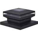 Moonrays 4 In. x 4 In. Black LED Solar Post Cap (2-Pack)