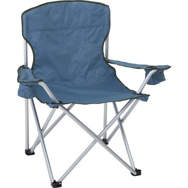 Rio Steel Blue Polyester Heavy-Duty Oversized Quad Chair