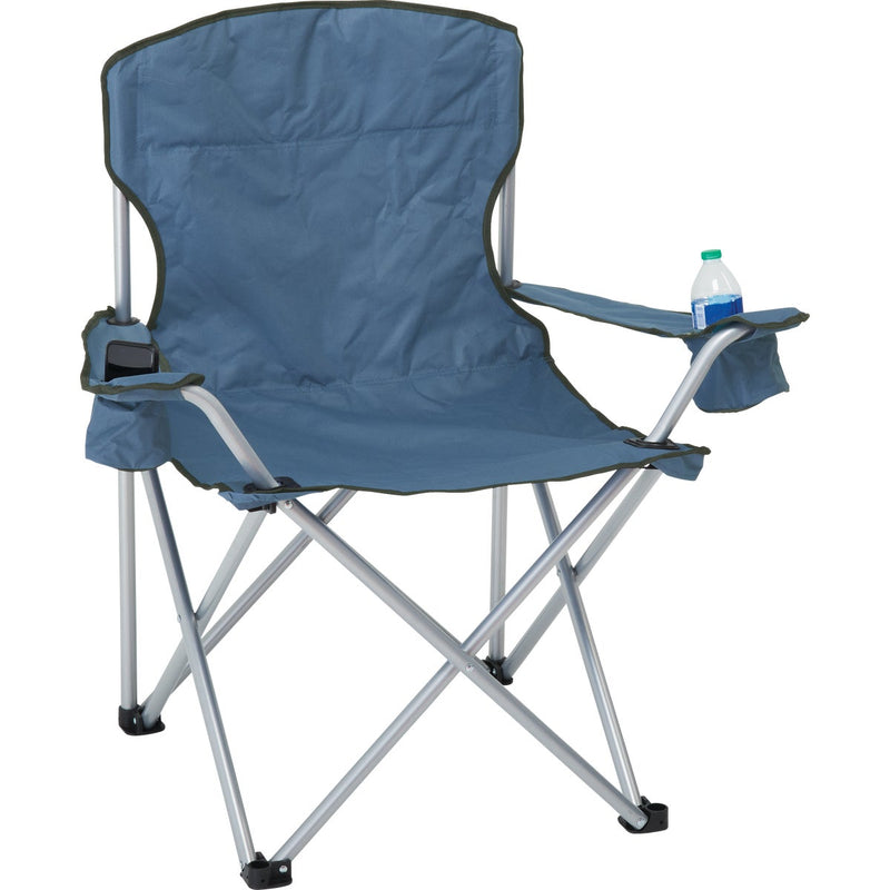 Rio Steel Blue Polyester Heavy-Duty Oversized Quad Chair