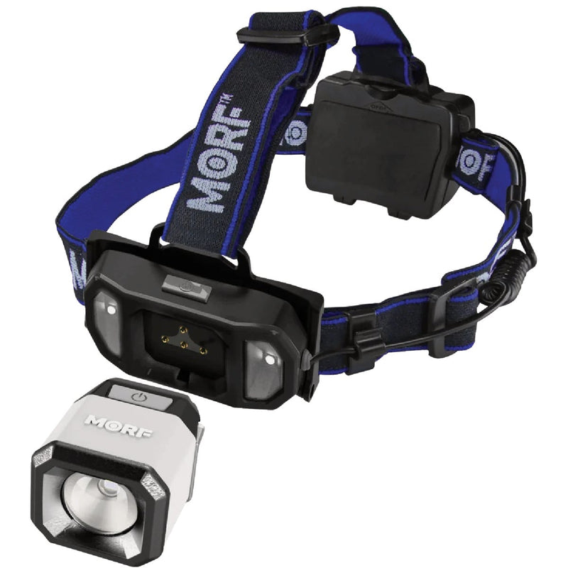 Police Security MORF L650 650 Lm. LED Removable 3-in-1 Headlamp Flashlight to Lantern Lighting System