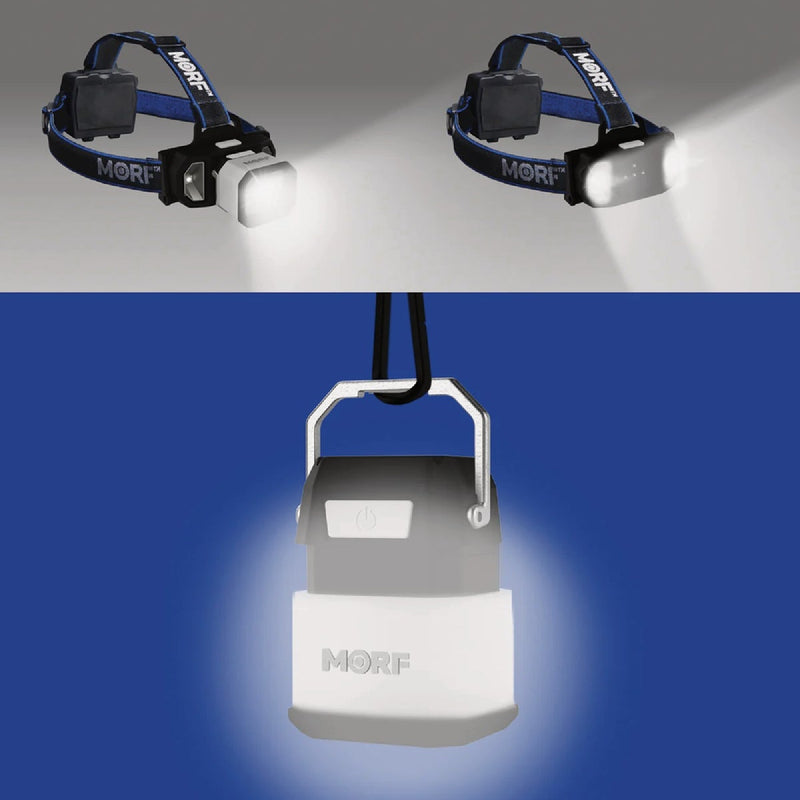 Police Security MORF L650 650 Lm. LED Removable 3-in-1 Headlamp Flashlight to Lantern Lighting System