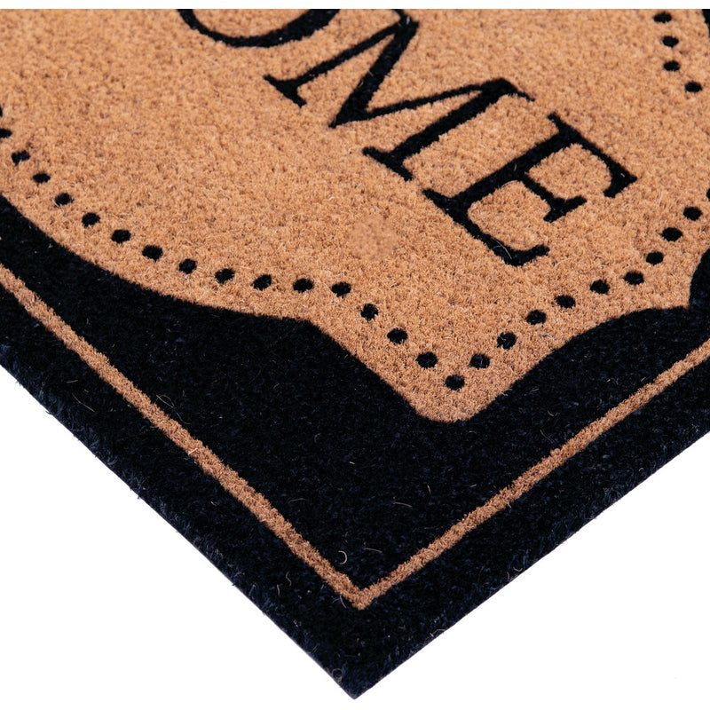 Natco Home 20 In. x 36 In. Coir Outdoor Doormat, Borderline Elegant Welcome